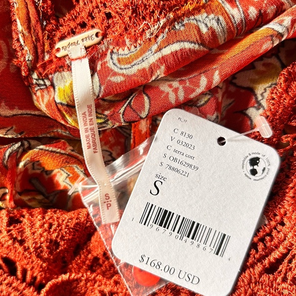 Free People Margot Printed Babydoll Dress | Floral | Size Small | NWT - Picture 16 of 16